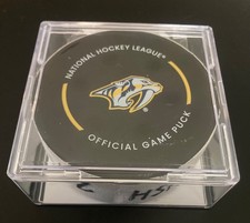Filip Forsberg Nashville Predators Game Used Goal Puck * October 21, 2025