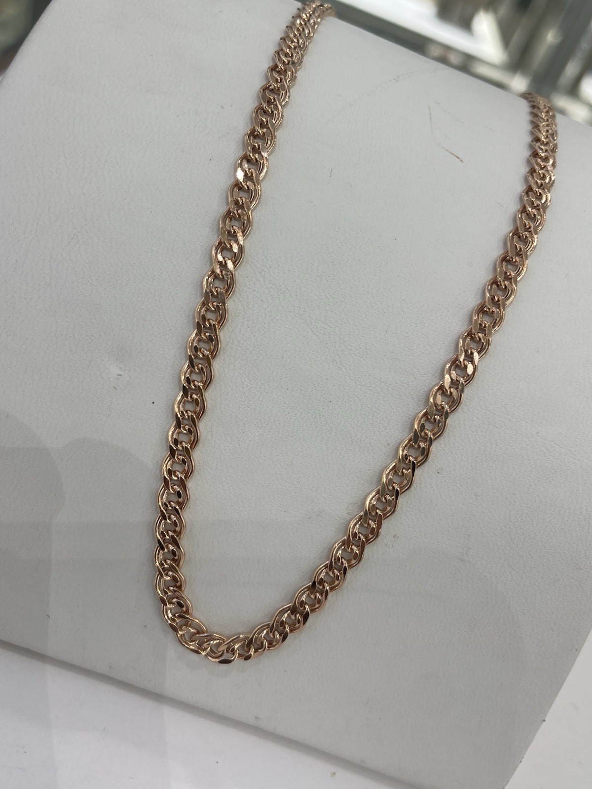 585 GOLD Kette Rotgold Halskette 7,3gramm.60cm.Neue HalsketteEtikett.14KT Gold