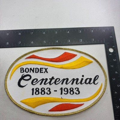 Vintage Back-Of-Jacket-Size BONDEX CENTENNIAL 1883-1983 Patch 00.1