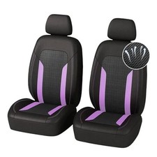 4PCS Cooling Car Seat Covers,Breathable Front Seat Covers with Mesh Purple