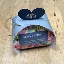 The English Soap Company Heart Shape triple-milled bars 3 x 20g "Summer Rose." 