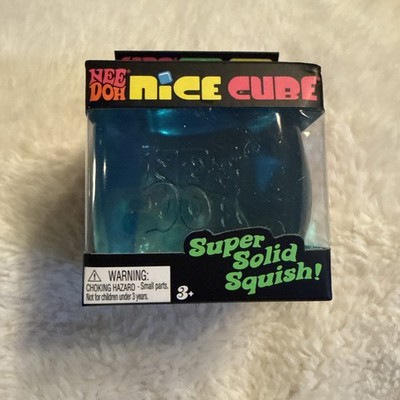 GENUINE NEEDOH Nee Doh Nice Cube - Super Solid Squish! (Blue)
