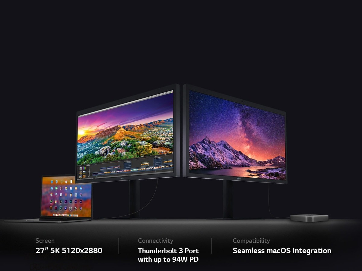 ★美品★LG UltraFine 5Kモニター 27MD5KA 27インチ LG 27MD5KA 27