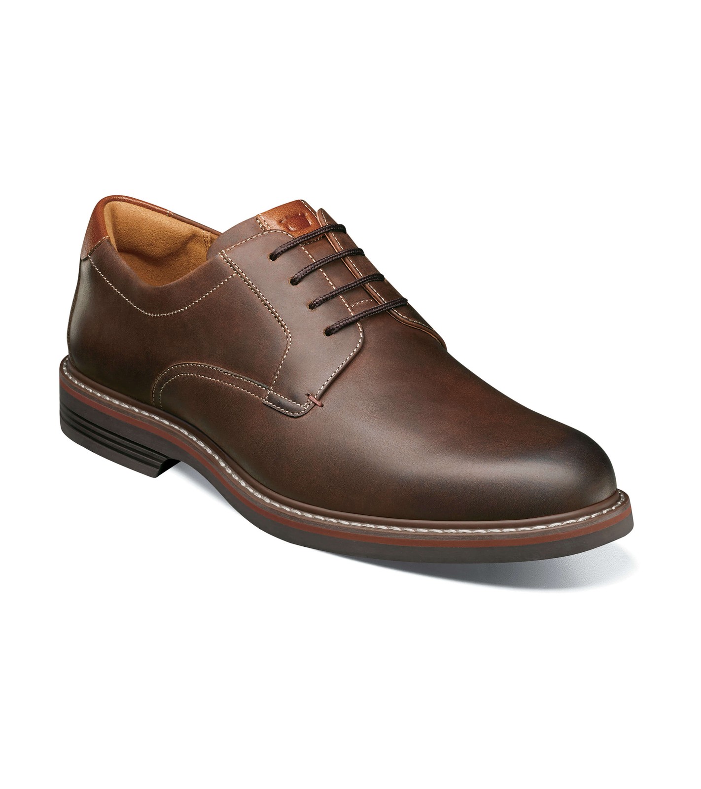 Florsheim Men's Norwalk Plain Toe Ox 13369-215 Brown Ch