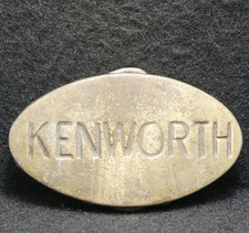 WH05156 VINTAGE 1970s  KENWORTH  TRUCK COMPANY ADVERTISEMENT BELT BUCKLE