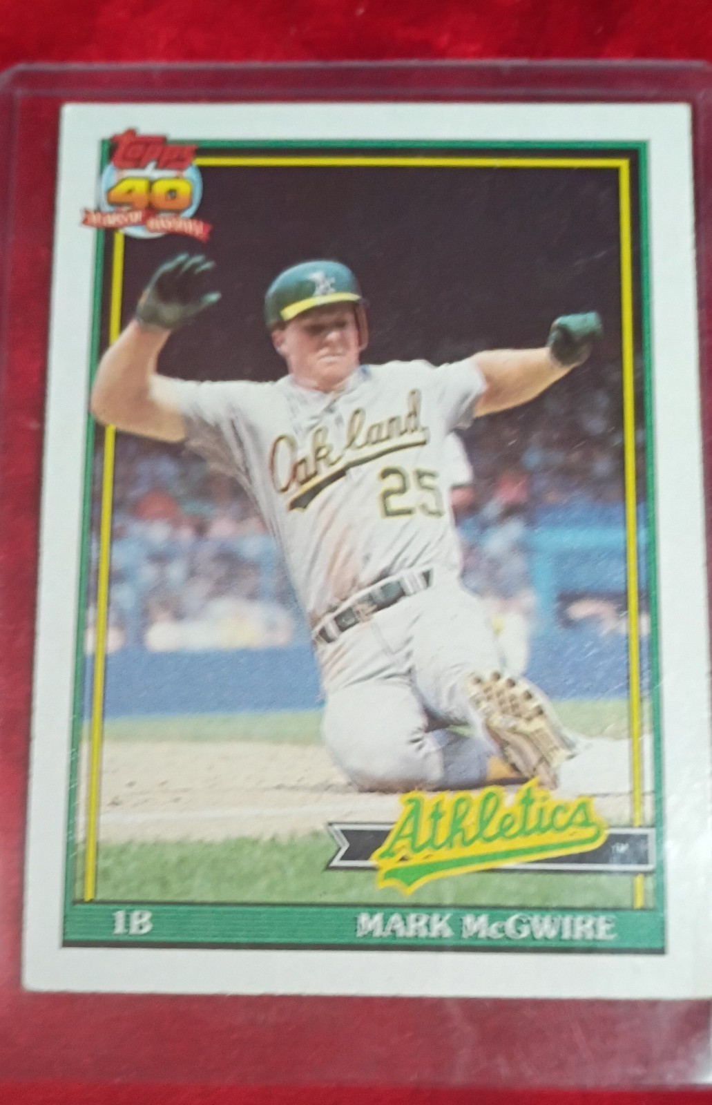 1991 Topps - Mark McGwire #270 Operation Desert Shield