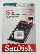 SanDisk Ultra Micro SD Card 128GB 100MB/s C10 MicroSDXC UHS-I Card Memory Card