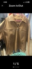 Roundtree & Yorke Men s Brown Leather Bomber ...