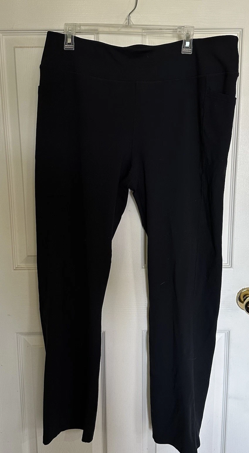 Skechers Los Angeles 2XL Black Wide Leg Women's Athletic Pants Stretchy Pull On