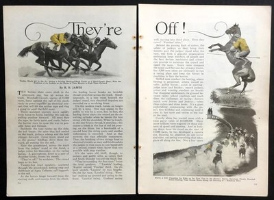 Horse Racing 1931 pictorial Agua Caliente Marshall Whiting Cassidy starter