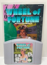 Wheel of Fortune Nintendo 64 N64 Original Game w/ Manual 1997 Tested & Cleaned
