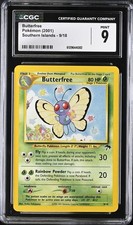 CGC 9 MINT Butterfree 9/18 Southern Islands Promo Vintage 2001 WOTC Pokémon on eBay