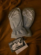 Thermo Silver Kids Snow Mittens Size 4 - 6x Thinsulate NWT