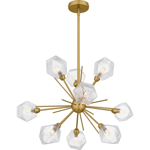 Brushed Gold  Chandelier from the Salvador Collection - Picture 3 of 6