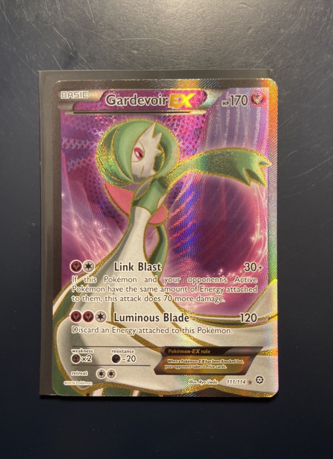 Pokémon Gardevoir EX TCG Steam Siege Holo Full Art Ultra Rare Card 111/114