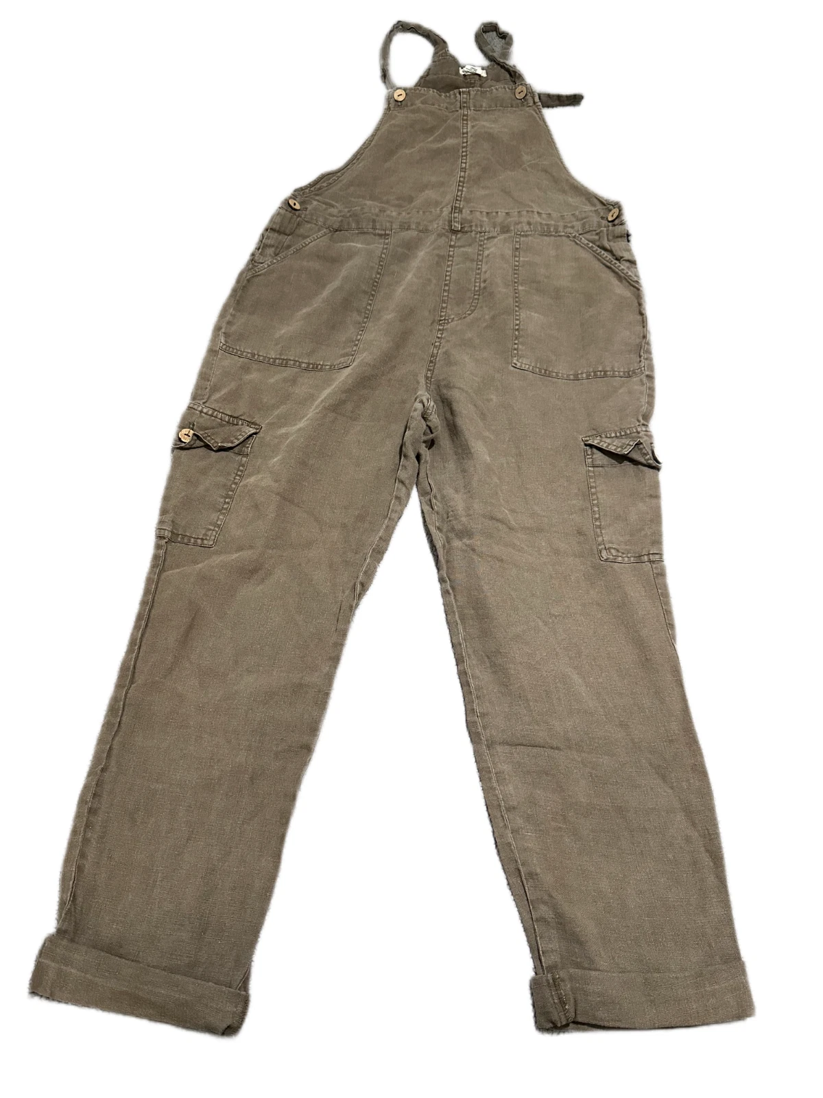 Artisan NY Bib Overall Womens M Brown Comfort Rolled Hem Adjustable Suspenders
Opens in a new window