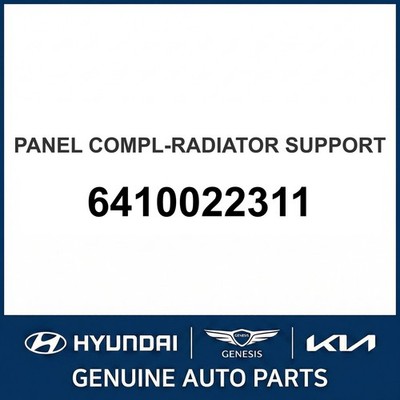 Hyundai Accent Panel Compl-Radiator Support OEM Neu 6410022311
