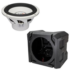 PowerBass XL-1040DMF 10" Marine Subwoofer Grill SSV Universal Sub Box