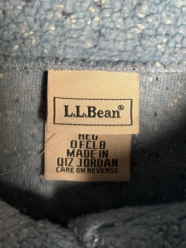 LL Bean Blue Pile high-neck button-up Fleece sweater Cardigan - Picture 2 of 4