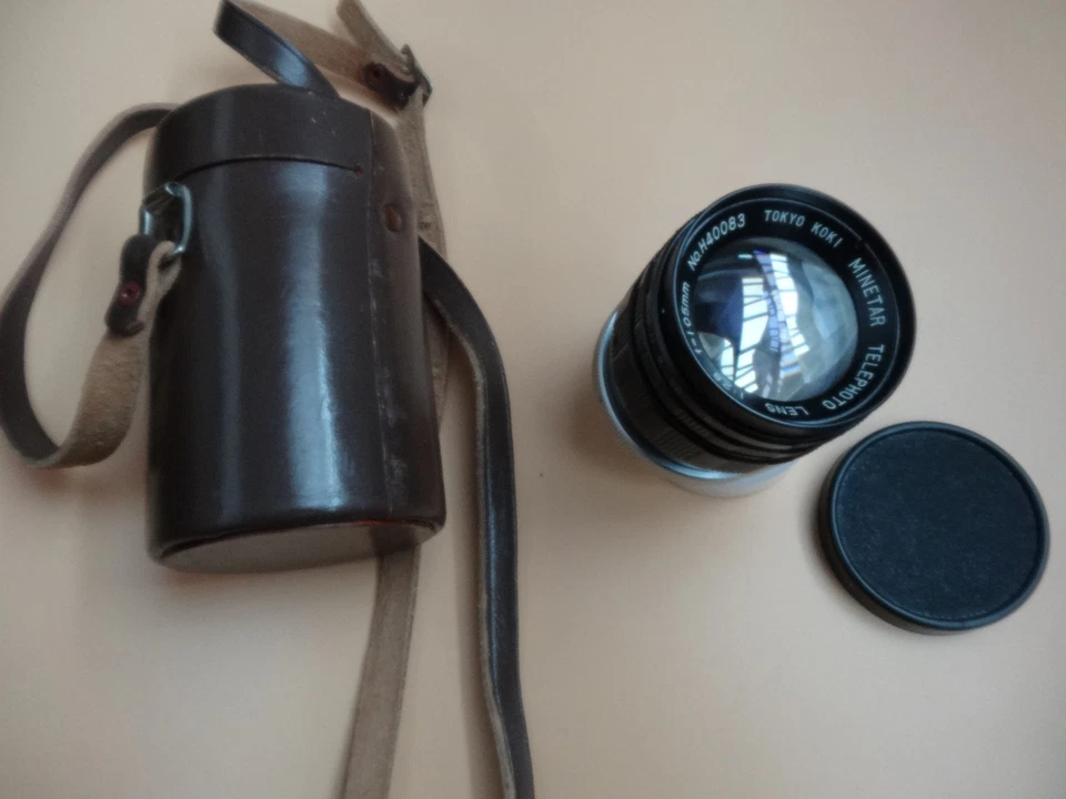 Tokyo Koki Minetar 105mm F2.8 10 blades + ring NIKON + ring NEX ( hybrides ) - Photo 3/4