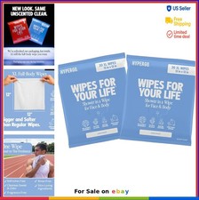 Full Body Wipes 12x12 Inch 40 Count Unscented Biodegradable Hypoallergenic Aloe
