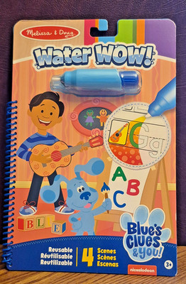 Melissa And Doug Blue Clues And You Water Wow Alphabet Reusable Activity Set nw