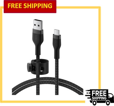 Belkin BoostCharge Pro Flex Braided USB-A to USB-C Cable, USB-IF Certified