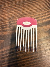 Vintage Goody Hair Pick Comb 1996 Pink White Color Dip Non Slip Lift Curl Tool