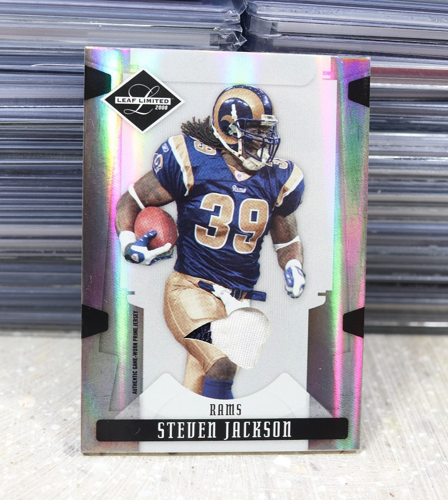 Steven Jackson 2008 Leaf Limited Threads Prime Patch /25 Game Worn RAMS