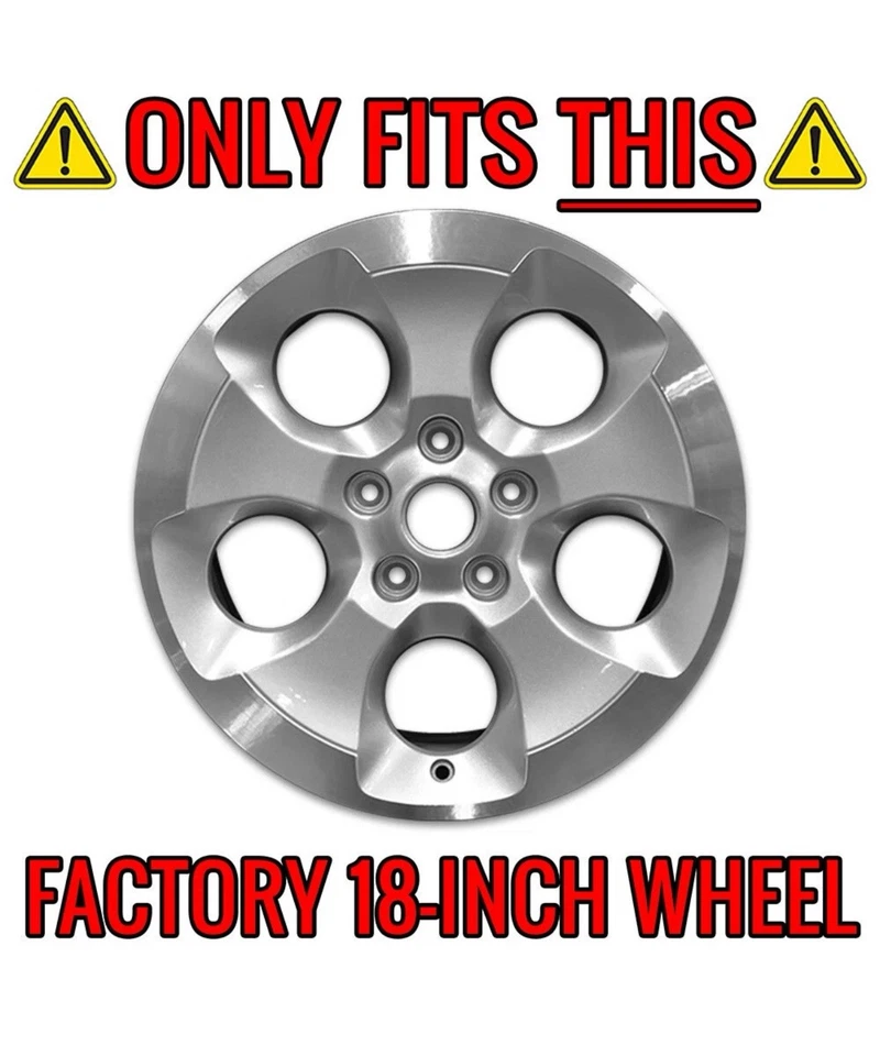 Juego de 4 cubiertas de rueda negras brillantes de 18" para Jeep Wrangler JK 2013-2018 Imposter Foto 3 de 3