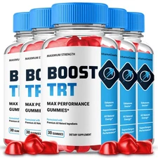 Boost TRT Gummies, Max Strength All Natural Supplement BoostTRT (5 Pack)