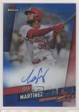 2019 Topps Finest Auto Blue Refractor 24/150 Jose Martinez #FA-JM Auto 1c7