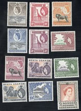 Kenya Stamps # 103-117 Missing Low Values Scott Value $120.00