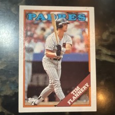 Topps 1988 San Diego Padres Tim Flannery #513 Greg Booker #727 Cards
