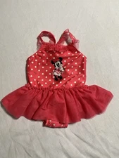 Disney Baby Girl Disney Store Exclusive Minnie Mouse Swimsuit 12-18mo Pink Tutu