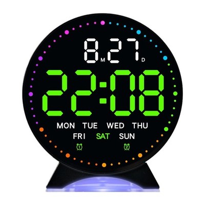 Wecker mit Helligkeitsregelung und LED-Anzeige für Zuhause, Büro oder