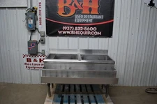 Jade 48" Heavy Duty Stainless Double Underbar Ice Well Bin w/  Speed Rail 4'
