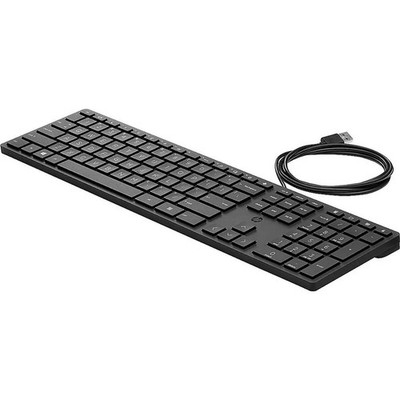 HP Halley L96909-31 Büro Tastatur Office USB Keyboard DIB US QWERTY schwarz
