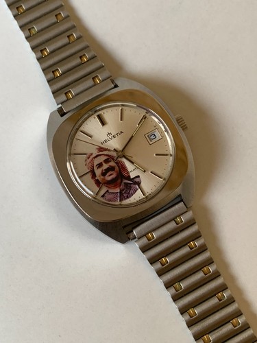 1970's Vintage Helvetia Automatic Watch Saddam Hussein Iraq Special Mint 38mm - Picture 17 of 24