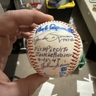 Multi Signed Baseball Jackie Robinson Debut Reunion 1947 Dodgers Rare MLB
