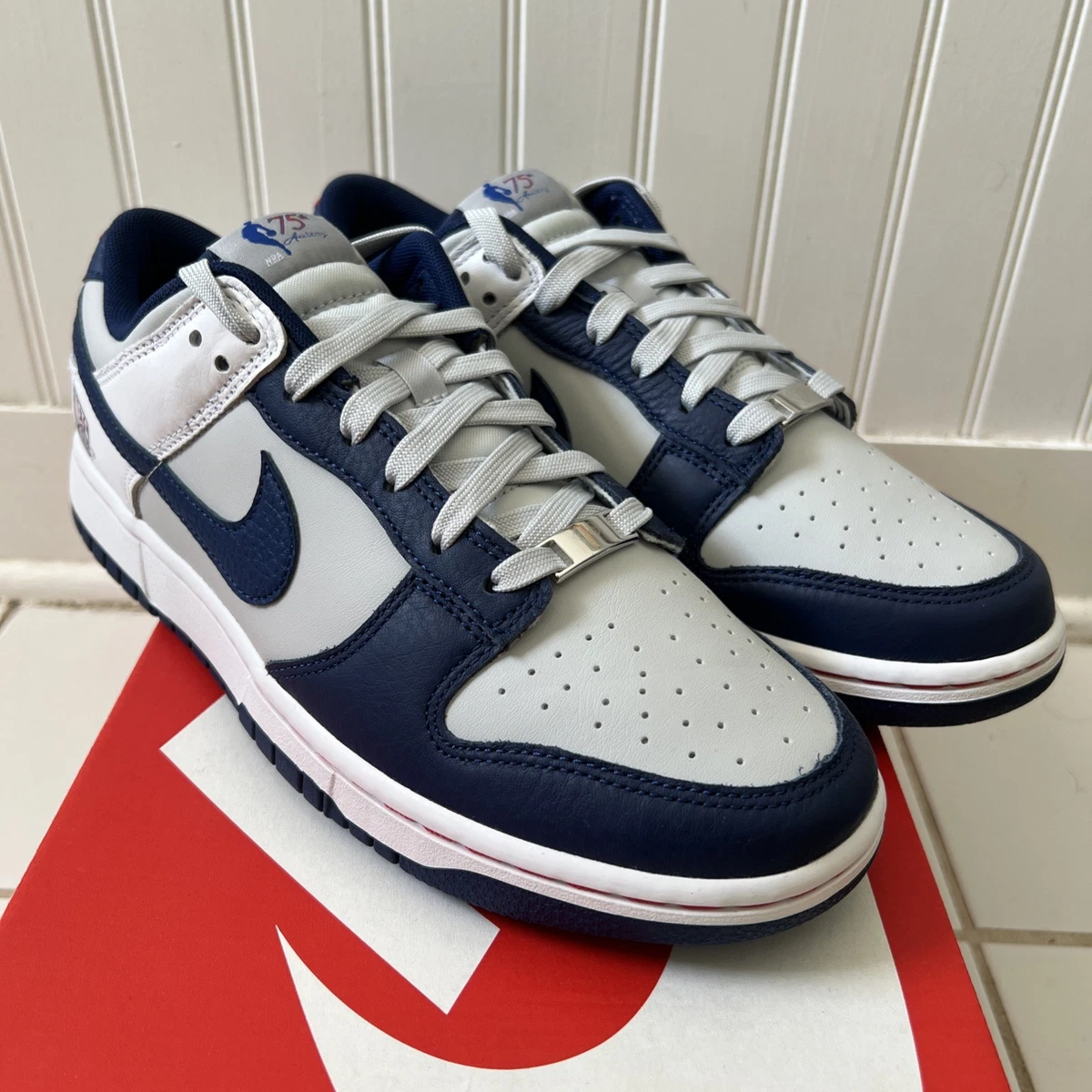 Nike Dunk Emb Low Blue for Sale | Authenticity Guaranteed | eBay