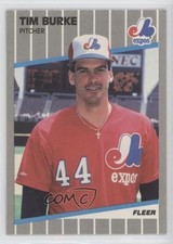 1989 Fleer Glossy Tim Burke #372 8d2