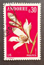 Andorra (French): 1973 Pyrenean Flowers (1st series) 30c value only; fine used