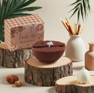   Kaffeebohnen Aromatherapie Kerze - Sojawachs Dekor Geschenk UK  