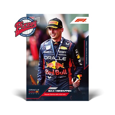 Max Verstappen Equals Senna 41st Win 2023 Formula 1 F1 TOPPS NOW Card 22 In Hand