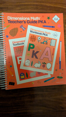 Singapore Math Dimensions Math PreKA - Teacher's Guide Gently Used