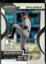 2020 Panini Prizm #WIP-6 Deivi Garcia Warming in the Pen Silver Prizm