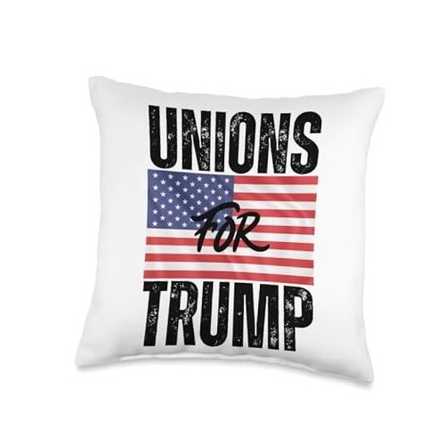 Unions For Trump is Trump Supporter is American Pride Throw Pillow 16x16 eBay