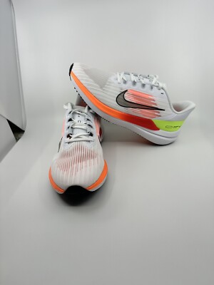 Nike Men's Air Winflo Running Shoes White Black Orange Size 11