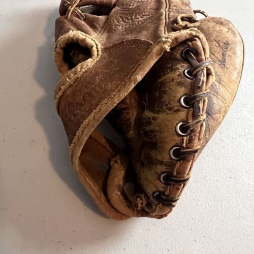 Vintage Wilson Button Back Baseball Glove A2965 Catfish Hunter Made in USA - Picture 3 of 8